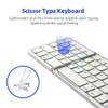 Faltbare kabellose Tastatur, ultraflaches Touchpad, Bluetooth, wiederaufladbar, zusammenklappbar, für Tablet-Laptop 231228