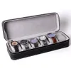 Watch Boxes & Cases 6 10 12 Grids Portable Box Organizer PU Leather Casket With Zipper Classic Multi-Functional Bracelet Display C303Y