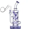 BIG Recycler Bong Smoke Pipe Hookahs Thick Glass Water bongs heady Rigs Dabber Chicha with 14mm banger 11.3inchs Tall