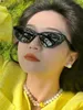Okulary przeciwsłoneczne 2023 Czarny trójkąt kot Eye Woman marka projektant lustro okularów przeciwsłonecznych okulary damskie okulary Uv400 Lentes de sol mujer