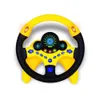 Cute Children Steering Wheel Toy with Light Simulation Driving Sound Music funny Educational Baby Electronic Travel kids toys 231227