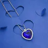 Pendant Necklaces Austrian Crystal Heart Of Ocean Necklace The Gift For Girl Friend Love Forever Fashion Jewelry Chain