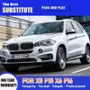 Bilstyling strålkastare DRL dagsljus för BMW X5 F15 X6 F16 LED-strålkastare 13-19 Streamer Turn Signal Indicator Front Lamp