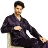 Heren zijden satijnen pyjama Pyjamaset Nachtkleding Set Loungewear US S M L XL XXL XXXL 4XL_Past op alle seizoenen 231228