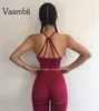 Womens 2 Piece Outfit Yoga Sport Workout Set Plus Size Clothes For Women Sports BH och sömlösa gymnelegeringar Set ActiveWear8254987