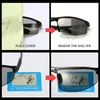 AOWEAR Pochromic Sunglasses Men Polarized Day Night Driving Glasses High Quality Aluminium Rimless Chameleon Eyewear Gafas 231228