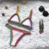 Sexy Bikini Badeanzug Sommer Neopren Bikini Strand Tragen Surf Biquini Weibliche Bademode Zwei Stück Brasilianische Badeanzug 231227