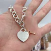 925 Sterling Silver Return To Bracelet for Women Classic Key Plus Heart Charm Chain Lobster Clasp Design Light Luxury Jewelry G220181y