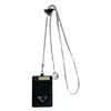 Light Luxury Cards Holders Card Holder Cards Clamp Work Permit Lanyard Hanging Neck Applicable Card Holder Unisex Leather Case Document Package