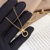 New Style Designer Women Necklace Choker Chain 18K Gold Plated Stainless Steel Necklaces Letter Pendant Wedding Jewelry Accessorie310a