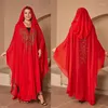 Roupas étnicas Tamanho Livre Vestidos de Robe Africano para Mulheres Tradicional Muçulmano Kaftan Abaya com Interior Elegante Femme Vestido de Festa de Casamento Vestido