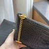 Vintage designer feminino carta bolsa de ombro de couro bolsa de ombro padrão de crocodilo tote senhora moda luxo saco cruz corpo sacos de ombro