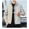 Herrjackor Spring Autumn Men Bomber Jacket dragkedja Windbreaker stand-up krage kort kappa smal militär cyklist tunna kläder