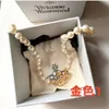 Viviennely Westwoodly Ouyang Nana Saturn collier de perles Punk atmosphère collier chaîne doux Cool épicé fille bijoux