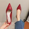 Buty płaskie buty na pięcie kobiety spiczasty palce skórzane cytrynowe wino czerwone dama moda płaska cukierka kolor płaski podeszwa duża rozmiar 42 43