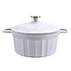 Ustensiles de cuisine Émail Pot Ménage Cuisine antiadhésive Double-oreille Soupe Cuisinière À Induction Universelle Grande Capacité Ragoût Spot En Gros