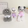 Vêtements pour chiens Printemps Automne Chemise Pyjamas Chihuahua Vêtements Yorkshire Terrier Poméranie Shih Tzu Maltese Doggy Chiot Petits Vêtements