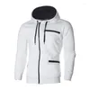 Heren Hoodies Heren Vier seizoenen Mode Persoonlijkheid Capuchon Zijrits Sweatshir Effen Kleur Zakken Splitsen Los Casual Lange mouwen Top