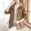 Damskie okop Coats Windbreaker Płaszcz z kapturem duże kurtki 2024 Spring Spring Autumn Mother's Wysokiej jakości zachodnie damskie wieżowce damskie Tops