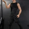 T-Shirt à Compression à séchage rapide pour hommes, gilet sans manches, extensible, débardeur de sport, 231228