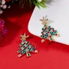 Висячие серьги 2023, сверкающая рождественская елка для женщин, изысканные многоцветные циркониевые праздничные украшения, подарок подруге