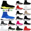 Sock Shoes Men Women Graffiti White Black Red Beige Pink Clear Sole Lace-Up Neon Yellow Mens Womens Trainers Outdoor Sneakers Casual 36-46