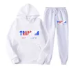 Herren Hoodies Sweatshirts T-Shirts Trainingsanzug Trapstar Marke Bedruckte Sportbekleidung Männer Farben Warme Zweiteilige Set Lose Hoodie Sweatshirt Hosen Joggen