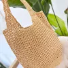 Tote bag Handbags Designer bag Embroidered Women's Bag Hollow Rafia Straw Hat Luxury Brand Summer Beach Woven Bag Handbag Apricot Yellow Black