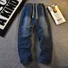 Jeans da uomo coreano pantaloni larghi da uomo streetwear denim pantaloni casual pantaloni harem in cotone pantaloni Jean 2024 primavera estate Cargo Jea