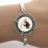 Charm Armband Specialerbjudande 26 Letters Flower Mönster Lace Armband Glass Cabochon Fashion Simple Style Jewelry FHW79