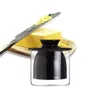Tallrikar Big Capacity Ceramic Butter Crock Porslinhållare med lock Multipurpose Water Seal Tray Keeper för honungssåsolja