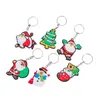 Schlüsselanhänger Lanyards Weihnachtsanhänger Kreative Cartoon Weihnachtsmann Schneemann Schlüsselanhänger Lage Dekoration Schlüsselanhänger Geschenk Drop Lieferung Fas Dhif9