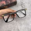 Tasarımcı CH Çapraz Gözlükler Çerçeve Kromlar Erkekler İçin Güneş Gözlüğü Antik Erkek Büyük Yüz Süper Şeffaf Göz Koruma Düz Cam Kadın Kalp Yüksek Kaliteli Gözlük 7Q3W