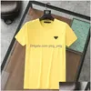 T-shirts pour hommes T-shirt pour hommes Femmes Designer Loose Top Chemise décontractée Vêtements de luxe Rue à manches courtes S Drop Livraison Vêtements Tees Dh6Q3