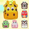 Dzieci plecaki 3d żyrafa design dziewcząt chłopcy torby szkolne maluch dzieci neoprene szkolne przedszkole kreskówkowe torebka 231229