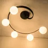 샹들리에 현대 LED 샹들리에 조명 거실 부엌 식당 조명기구 검은 단철 유리 램프 갓 홈 램프 E27 90-240V