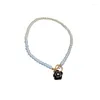 Pendentif Colliers Rétro S Dripping Oil Camellia OT Boucle Collier Pull Clavicule Chaîne Femmes