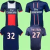 파리 2012 2013 2013 Ibrahimovic 레트로 축구 유니폼 12 13 Cavani Pastore Lavezzi Menez T.Silva Matuidi Verratti Vintage Classic 축구 셔츠