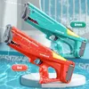 Divertente pistola ad acqua elettrica automatica per bambini Giochi da spiaggia all'aperto Piscina Giochi estivi Pistole ad alta pressione di grande capacità per adulti 220715