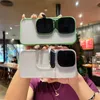 Nya solglasögon Bracket Metal Silicone Anti -Fall Transparent hårt skyddande telefonomslag för iPhone 15 Pro Max