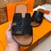 Luxe herenslippers klassieke platte hak schoen kalfsleer sandalen krokodillenleer slides zomer lui grote mode thuis strand casual slides