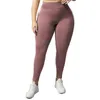 LU Plus Size Naked Yoga Pants No Embarrassing Line High waist Legging Lift Hip Elastic Fitness Exercise Cropped Pants