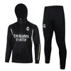 2023 2024 dei nuovi uomini di formazione a maniche lunghe mezza pull con cappuccio Jersey popolare Real MAdrIDS camicia di formazione abbigliamento per adulti e bambini Set sportivo