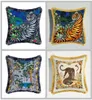 luxury tiger leopard cushion cover doublesided animals print velvet pillow cover european styl sofa decorative throw pillow cases 4680188