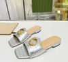 Streetwear Blondie Thong Sandalen Schoenen Dames Zwart Wit Naakt Kalfsleer Slippers Slip On Lady Casual