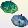Зонты Les Meule Claude Monet, зонт с картиной маслом для женщин, автоматический зонт от дождя и солнца, портативный, ветрозащитный, 3 раза, 6719896