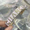 C Bracelet Fashion Designer channel Luxury Fashion Bracelet 18K Gold Plated Titanium Steel Diamond Women's