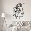 Decorative Figurines Metal Wall Art Home Decor Minimalist Female Abstract For Living Room Bedroom Bathroom