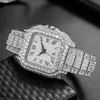 Kwaliteit Hoogwaardig volledig Ice out VVS moissanite Diamond pass diamanttester Automatisch horloge voor dames