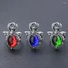 Cluster Ringen Zirkoon Spider Anime Ring Verstelbare Gothique Ingelegd Strass Rood Blauw Groen Mannen Vrouwen Haloween Gift Sieraden